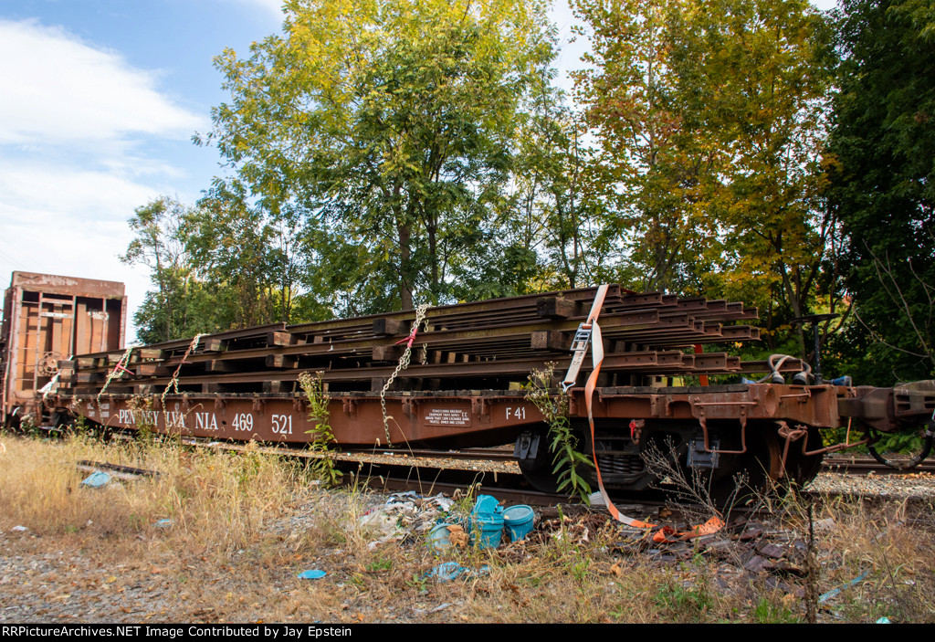 PRR Flat Car in back of the M&E Shops